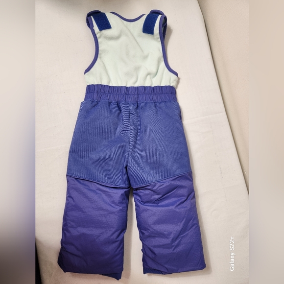 Columbia Sportwear Toddler Purple White Snow Suit Overalls, Size 2T.     G20 - Picture 12 of 14